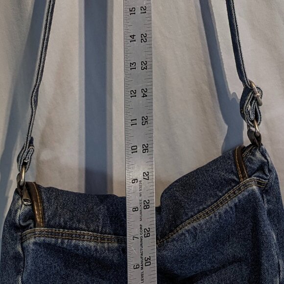 Beautiful boho denim bag with faux leather trim! Excellent used condition! - Picture 15 of 15